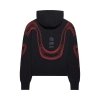 BLUZA Z KAPTUREM DAMSKA FOX VISION OVERSIZED FLEECE PO BLACK S